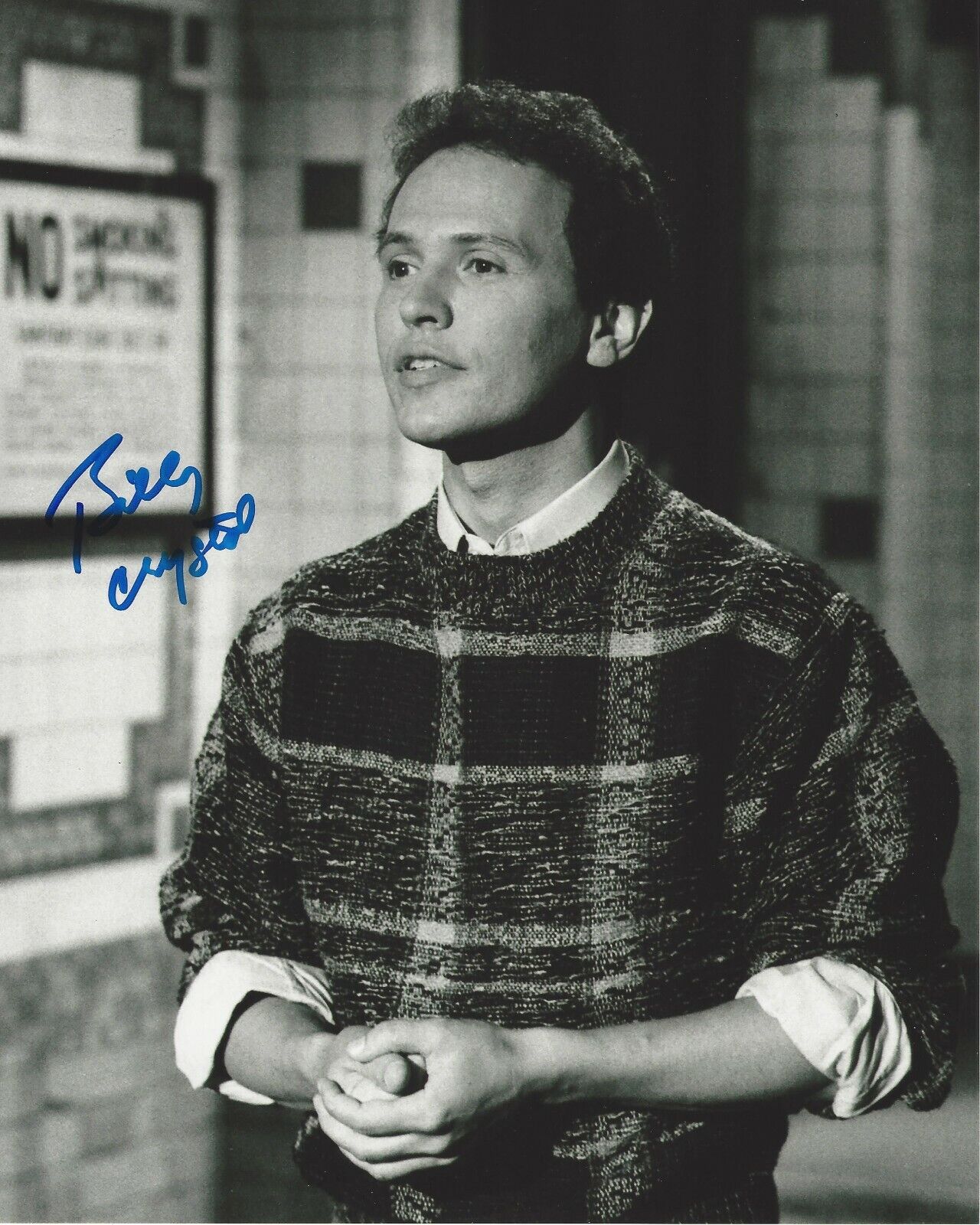 COMEDIAN BILLY CRYSTAL SIGNED 'SATURDAY NIGHT LIVE SNL 8X10 Photo Poster painting ACTOR w/COA