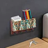 Bo&icirc;tier de rangement en diamant pour peinture en diamant mont&eacute; au mur en forme d&rsquo;&eacute;l&eacute;phant avec crochet