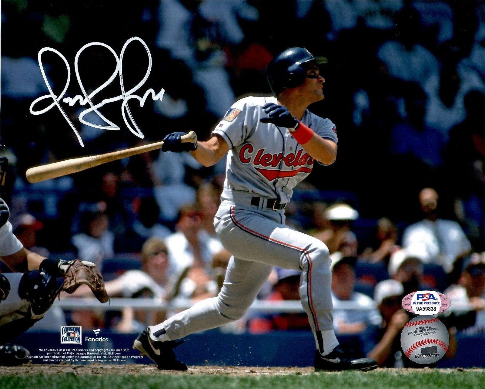 Omar Vizquel autographed signed 8x10 Photo Poster painting Cleveland Indians PSA COA 11x GG