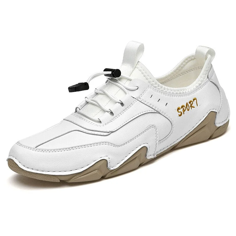 Brand Summer Men's Casual Shoes Handmade Genuine Leather Mens Loafers Classic Denim Moccasins Outdoor Non-slip Men's Sneakers