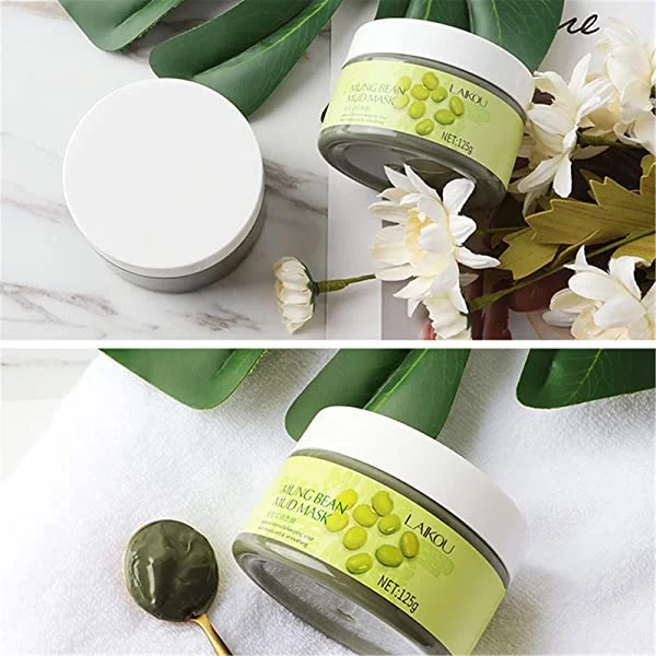 EELHOE Green Tea Clay Mask, Deep Cleansing & Moisturizing Facial Mud Mask for Acne, Blackheads, Pores, Wrinkles, Skincare Masks for Women & Men