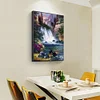 (5 Sizes) Forest Waterfall-Full Square Diamond Painting
