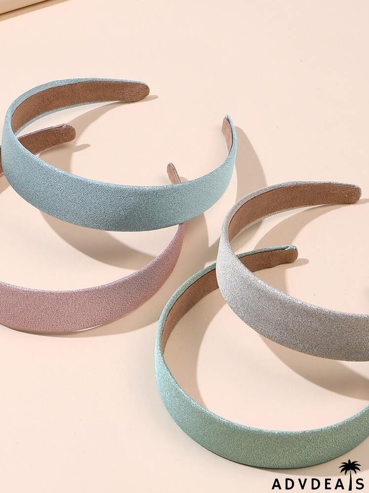 4pcs Simple Plain Headband
