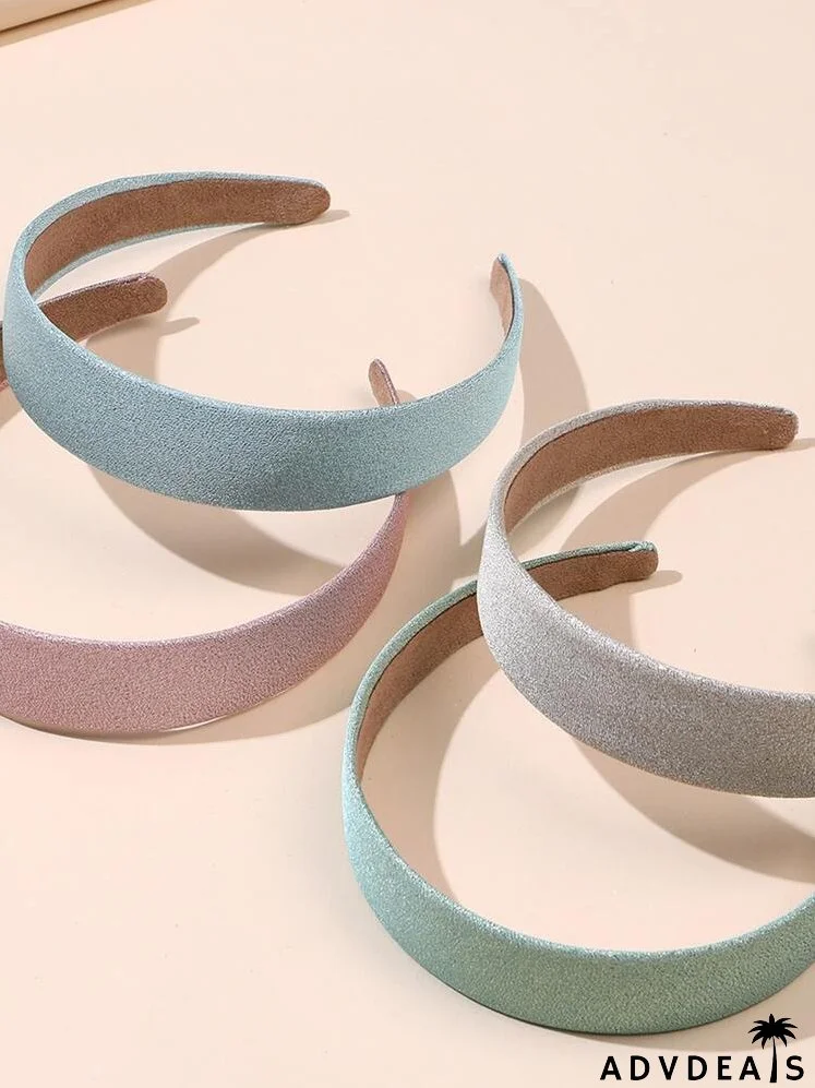 4pcs Simple Plain Headband