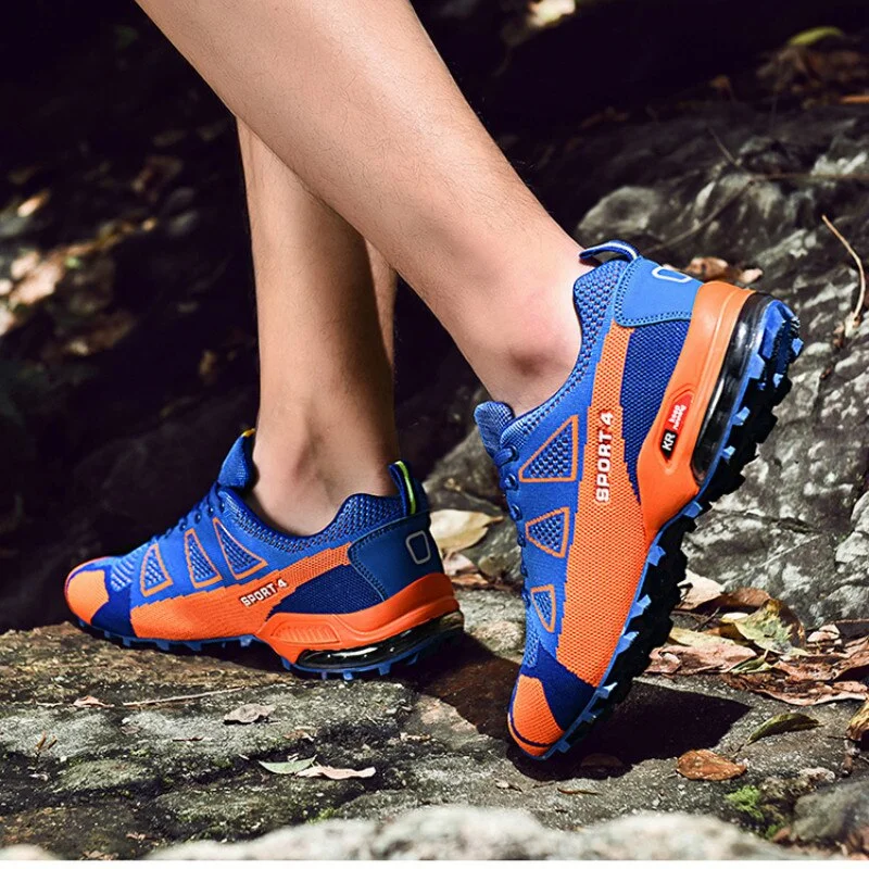 High Quality Men's Casual Shoes Outdoor Sports Shoes 48 Yard Non-slip Air Cushion Shock Absorption Breathable Mesh Men's Shoes