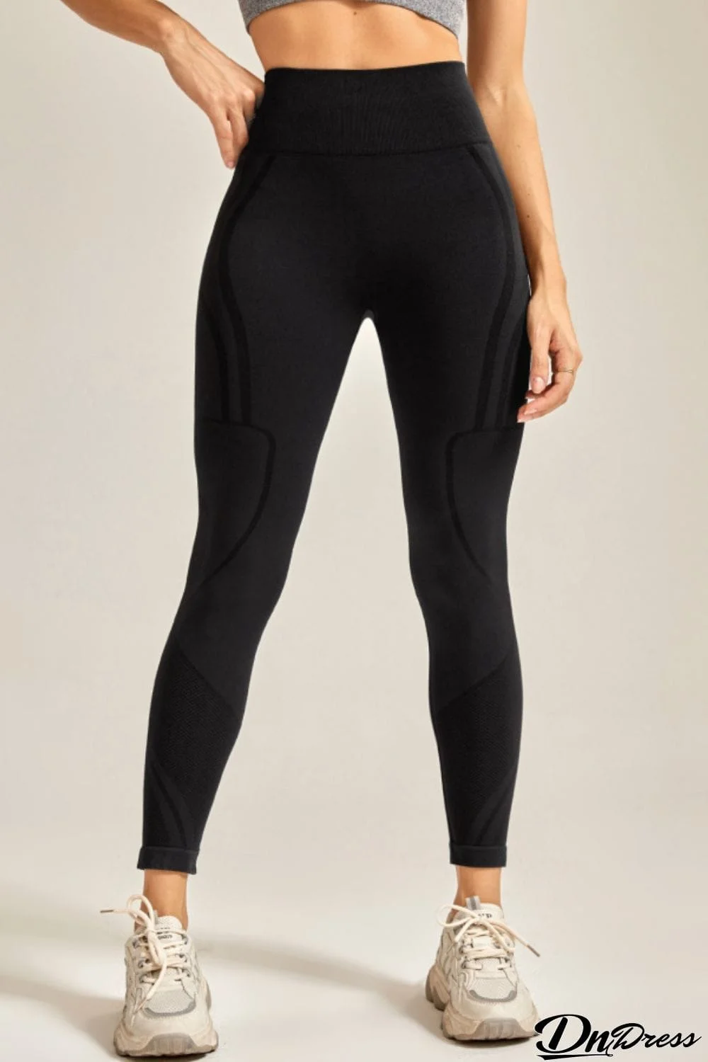 Wide Waistband Long Active Pants