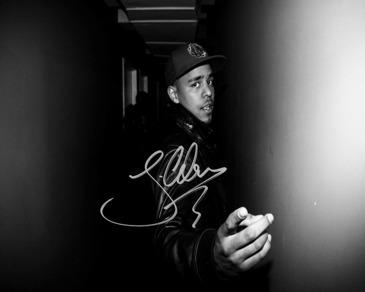 J Cole SIGNED AUTOGRAPHED 10 X 8