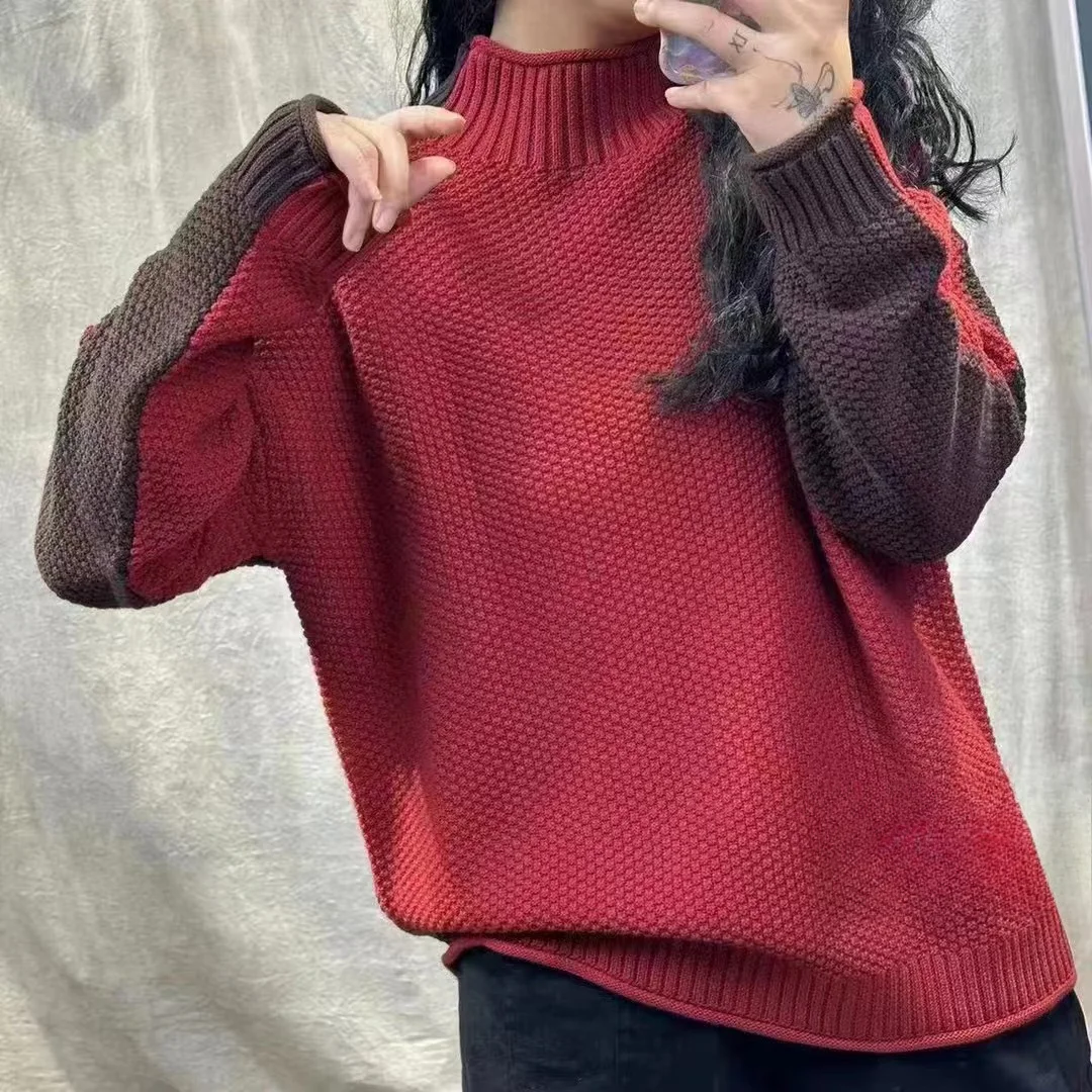 Chicfifth Sweater Women Winter Long Sleeve High Quality Autumn Vintage Top Knitted Cardigan