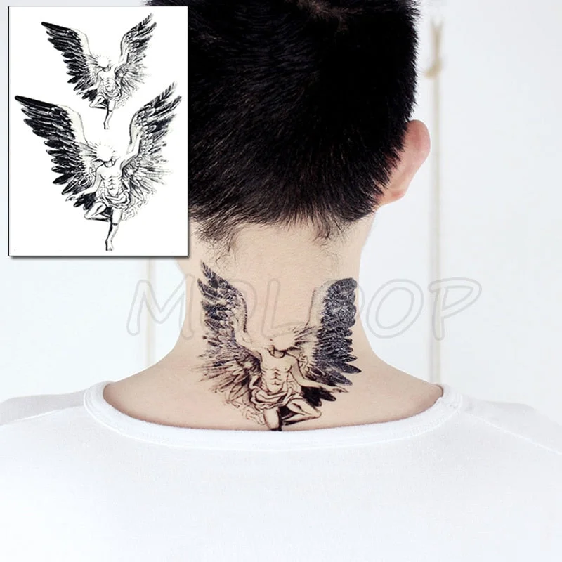 Waterproof Temporary Tattoo Sticker Pirate Ship Skull Flag Tatoo Water Transfer Fake Tatoo Flash Tatto Woman Man Kid 14.8*21 Cm