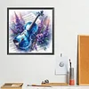 (40*40cm)Violin Flowers - Full Round Drill Diamond Painting