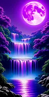 Luxury AB Velvet Diamond Painting Kit - Waterfall Scenery