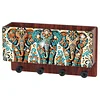 Bo&icirc;tier de rangement en diamant pour peinture en diamant mont&eacute; au mur en forme d&rsquo;&eacute;l&eacute;phant avec crochet