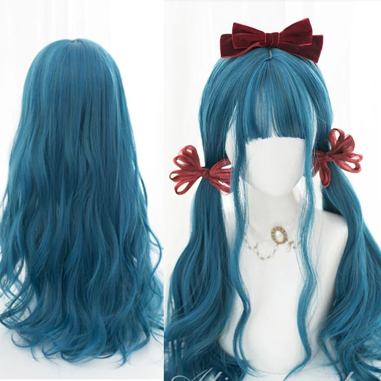 Lolita Blue JK Long Curly Hair/long Straight Hair SP15355