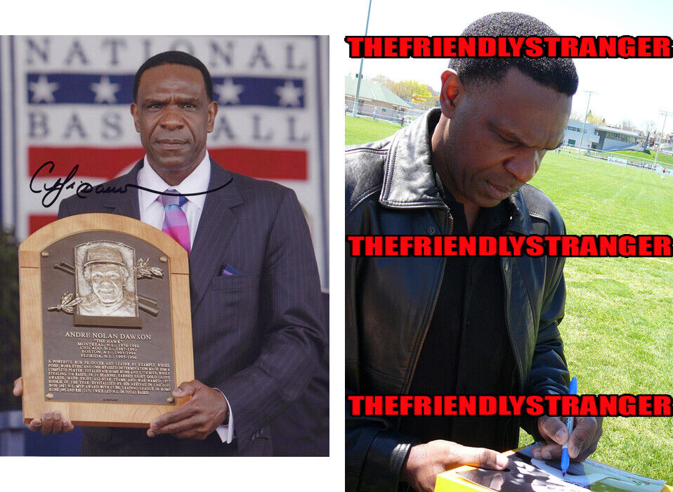 ANDRE DAWSON signed Autographed HALL OF FAME