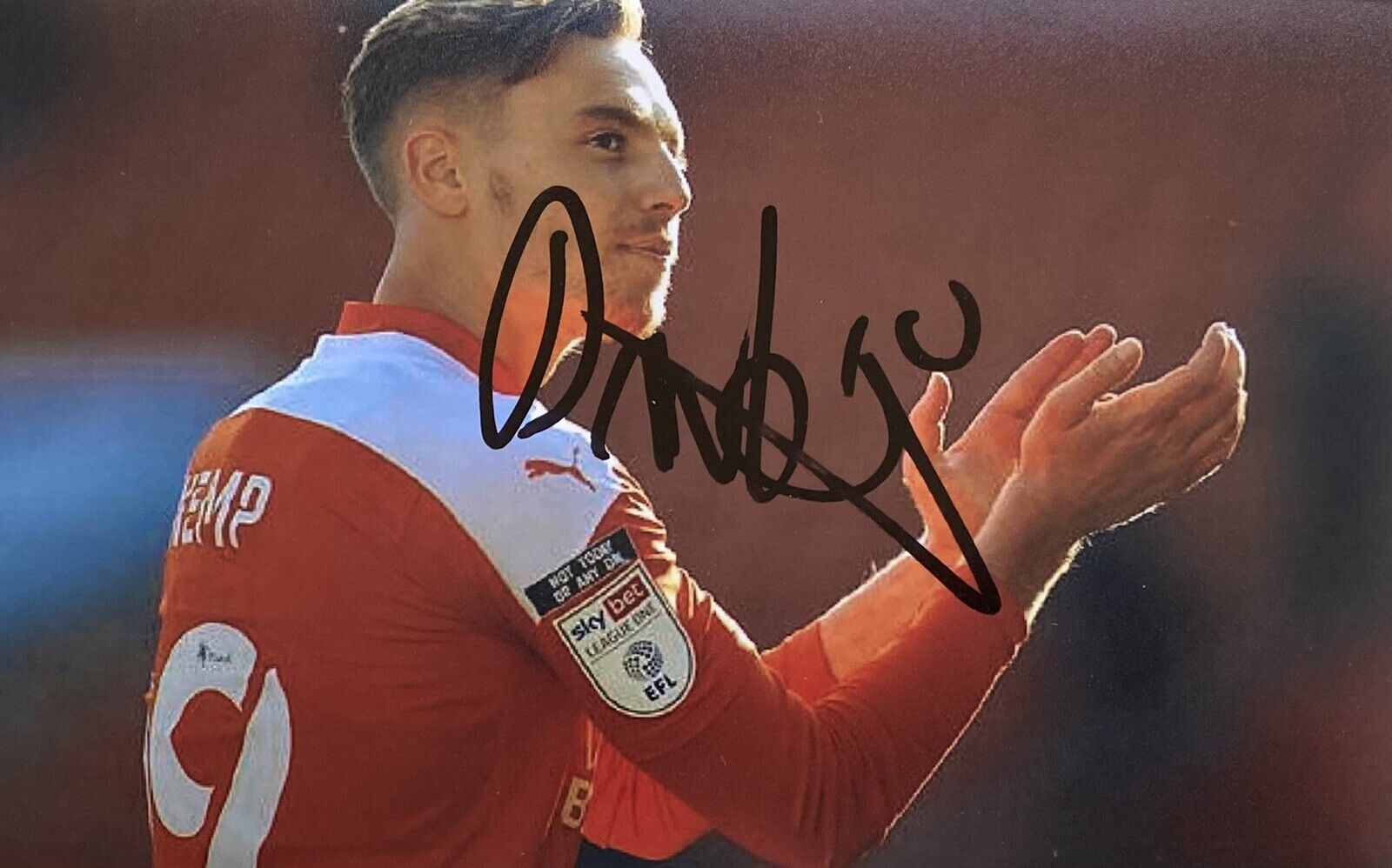 Dan Kemp Genuine Hand Signed Blackpool 6X4 Photo Poster painting