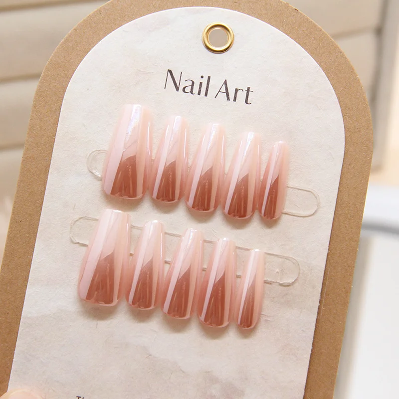 Churchf Churchf Cat Goggles Wearing Armour Removable Code 10 Nail Nail Gradient Live Nail