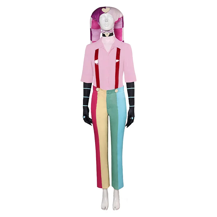 TV Helluva Boss 2 (2024) Fizzarolli Pink Set Outfits Cosplay Hazbin Hotel Costume Halloween Carnival Suit