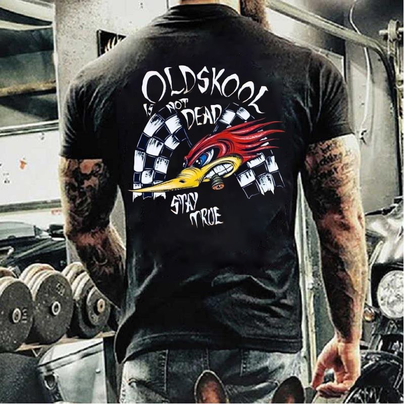 Men's Casual Bird Charge Printed T-Shirt