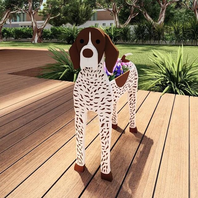 German Shorthaired Pointer Planter