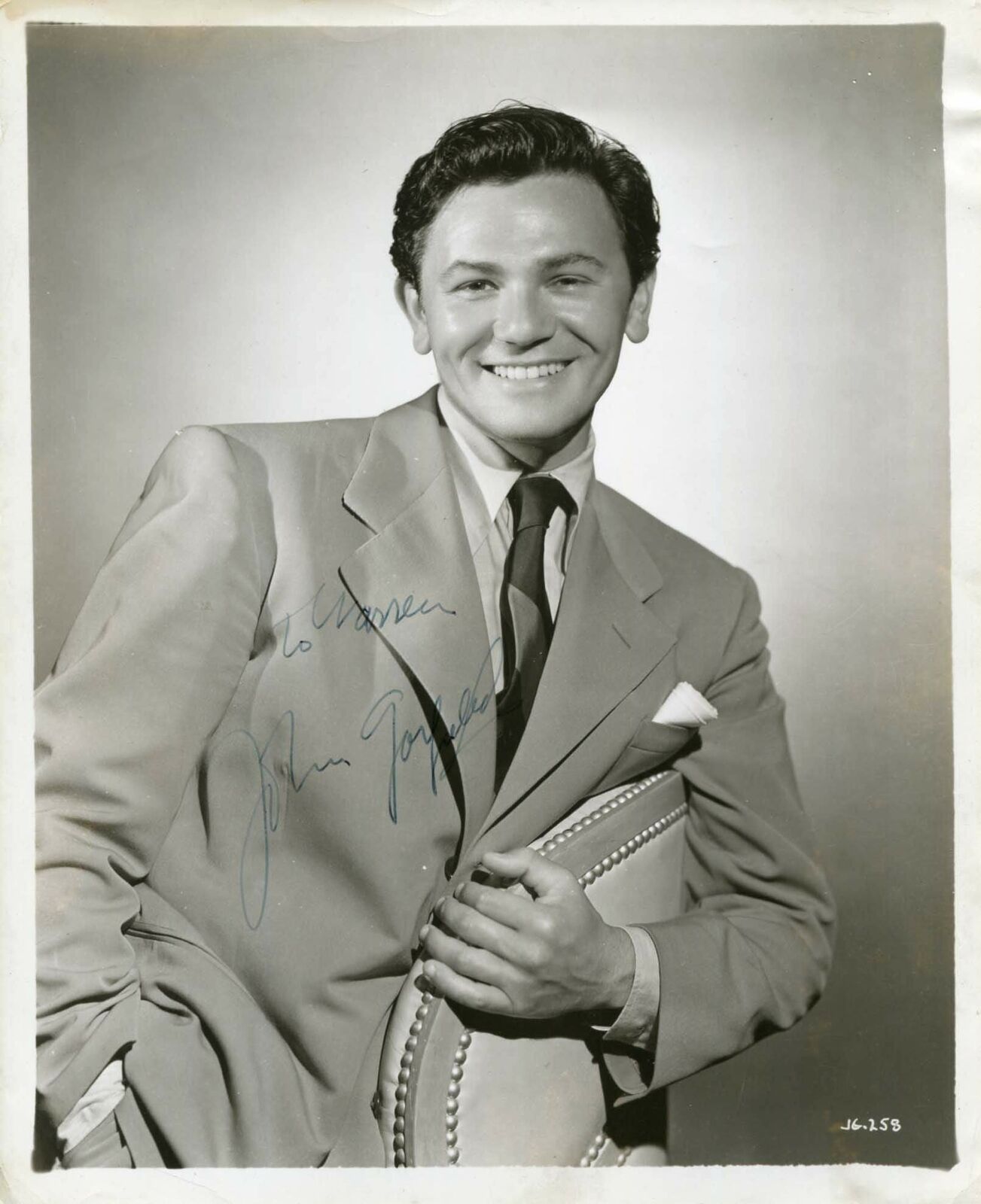 ACTOR John Garfield autograph, signed vintage Photo Poster painting