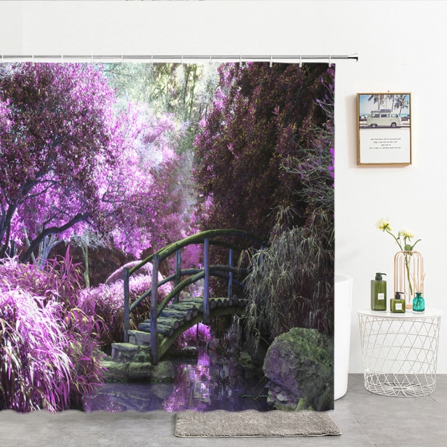 

Shower Curtain – Window Scenery Forest-180*180cm, 501 Original