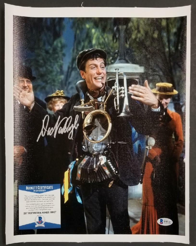 Dick Van Dyke autograph signed Mary Poppins 11x14 Canvas Photo Poster painting #2 ~ BAS COA