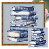Blue Porcelain Books - 11CT Stamped Cross Stitch 40*40cm tapestrymarket