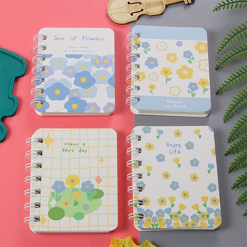 A7 Flip Coil Notebook Student Small Pocket Mini Portable Office Notepad Random 1 Piece