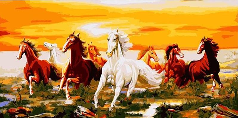 

Herd of Horses – Paint By Numbers - 40*50CM, 501 Original