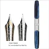 Penbbs469 fountain pen pen transparent resin double tip double bladder ink storage dual-purpose pen