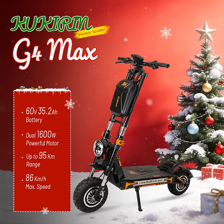 KUKIRIN G4 Max Electric Scooter| Dual 1600W Powerful Motor | 60V 35.2Ah Battery