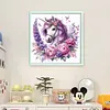 Floral Unicorn-11CT Stamped Cross Stitch 40*40cm/15.75*15.75in tapestrymarket