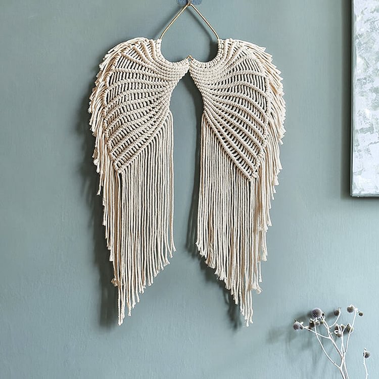 Angel Wings Wall Hanging Woven Tapestry | AvasHome