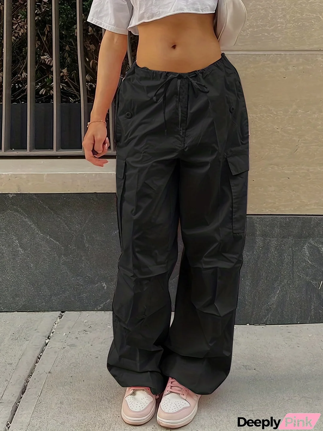 Street Loose Cargo Pants Autumn Fashion Casual Low Waist Plus Size Slim Fit Trousers