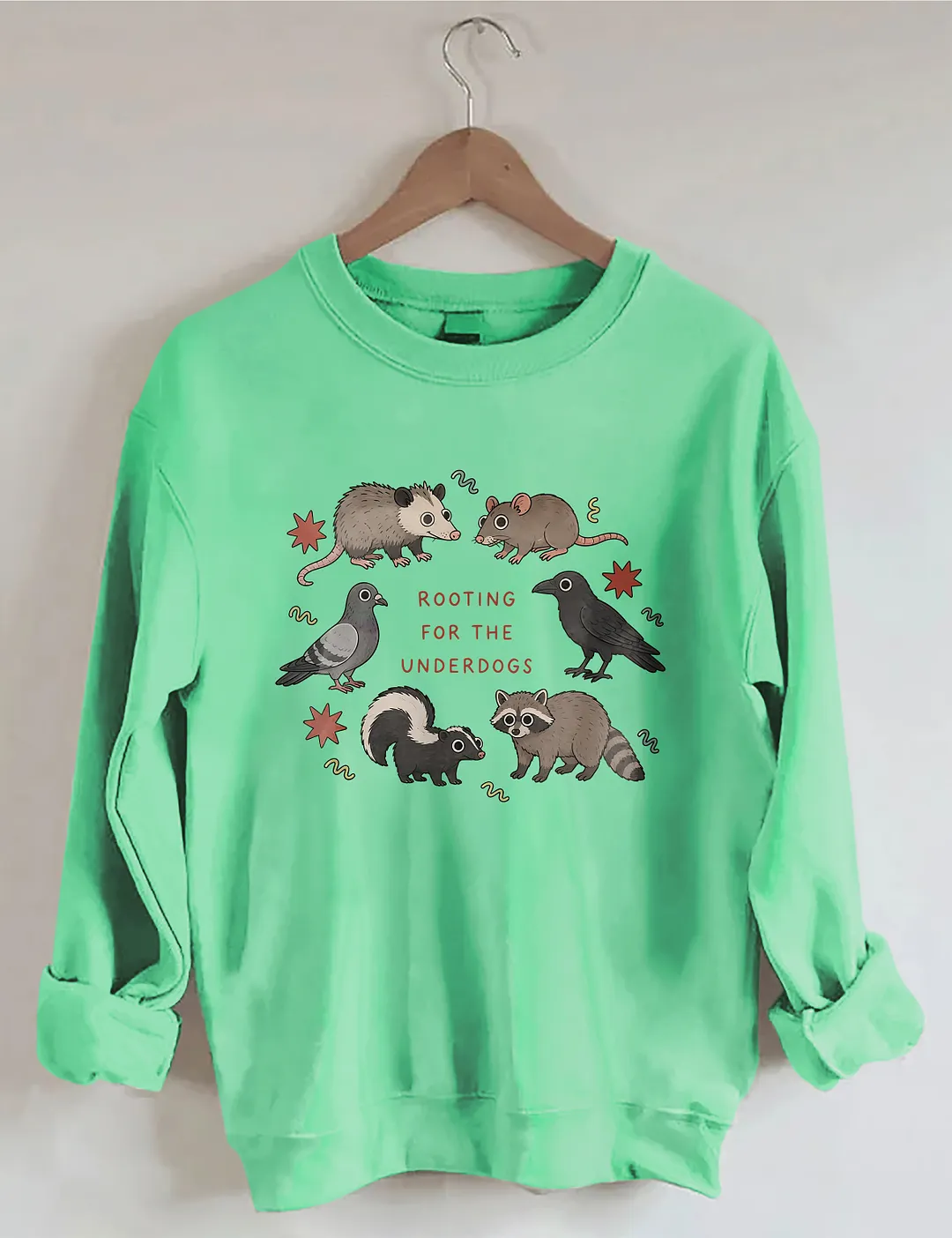 Rooting For The Underdogs Cute Animals Sweatshirt