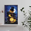 (40*60cm)Halloween Pumpkin Skeleton - Full Round Drill Diamond Painting