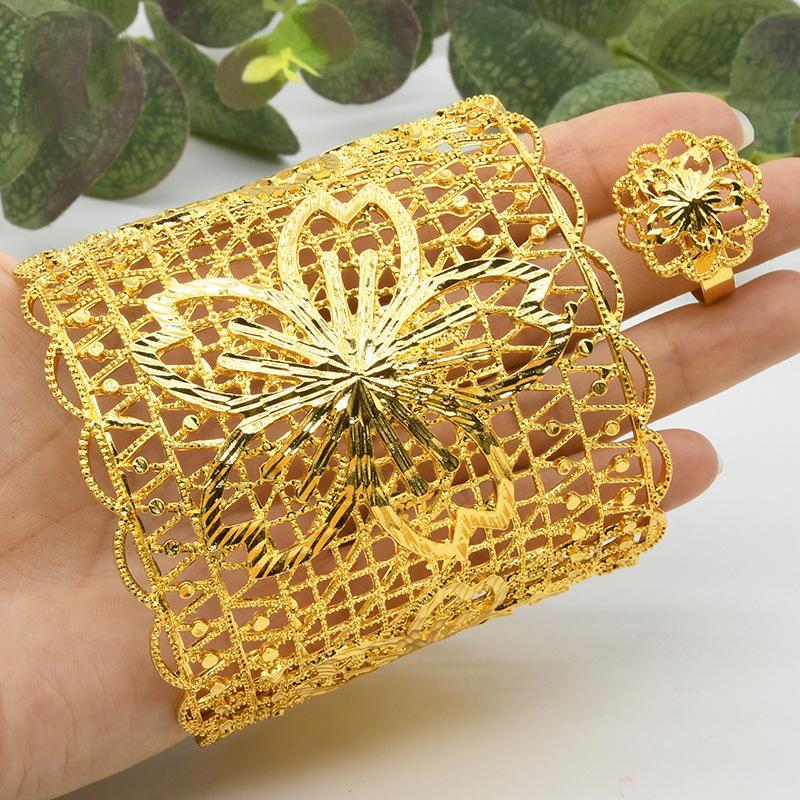 Gold Plated Bracelet Ring Bridal Wedding Jewelry | Oxredo Shop Ramadan Sale
