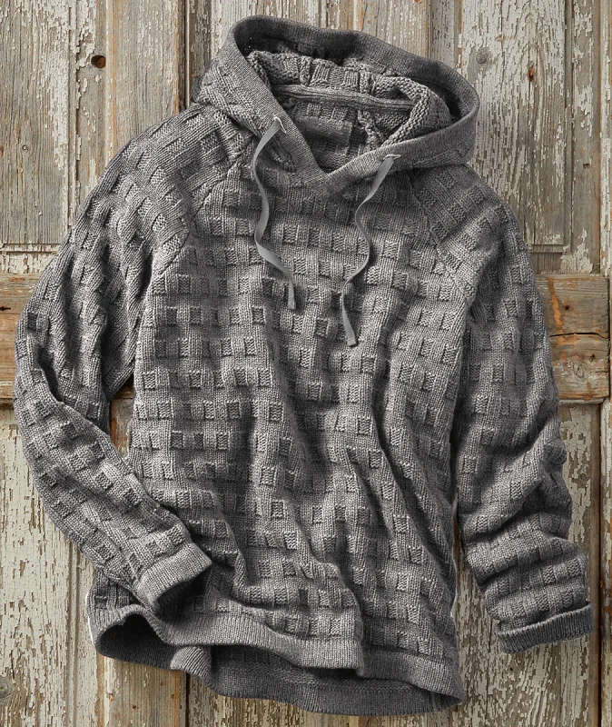 Men's Casual Waffle Neck Long Sleeve T-Shirt