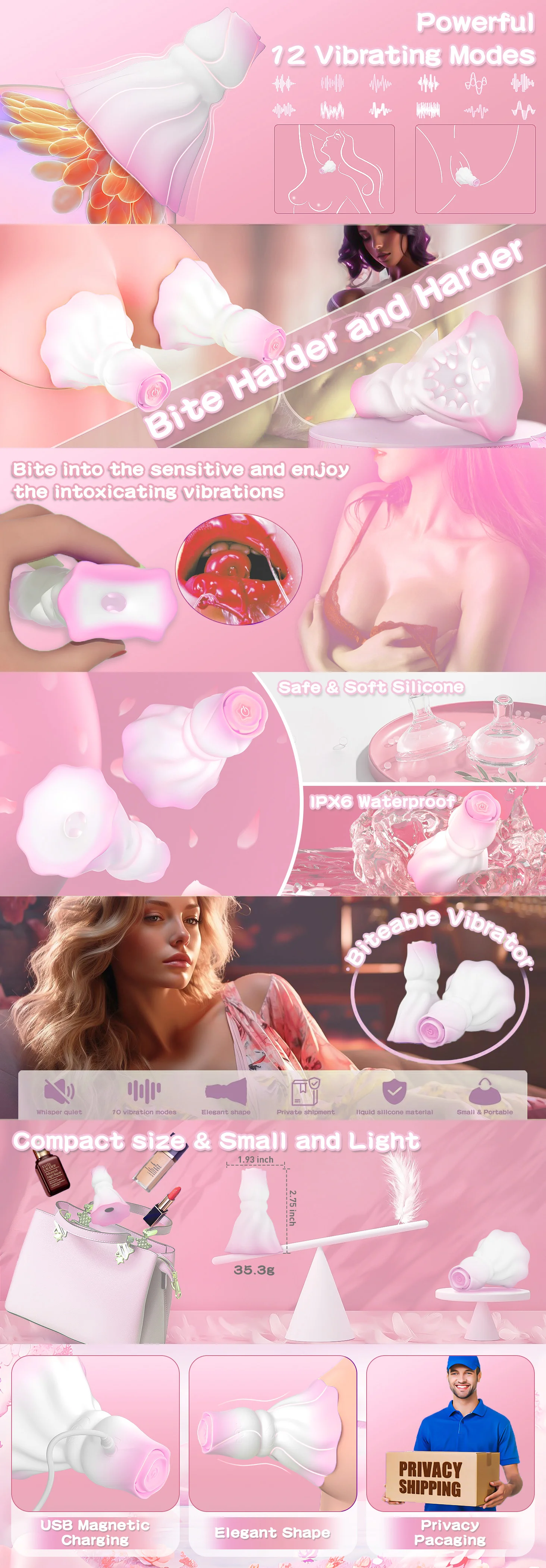 wireless vibrating panties Nipple Vibrator Clamps
