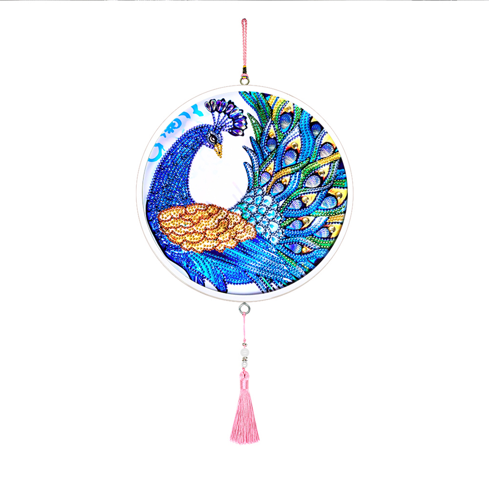 

Peafowl Tassel Poster-Round Drill Diamond Painting, 501 Original