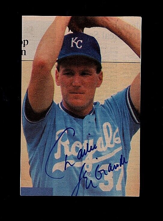 1984/89 CHARLIE LEBRANDT-KANSAS CITY AUTOGRAPHED 4X6 COLOR Photo Poster painting