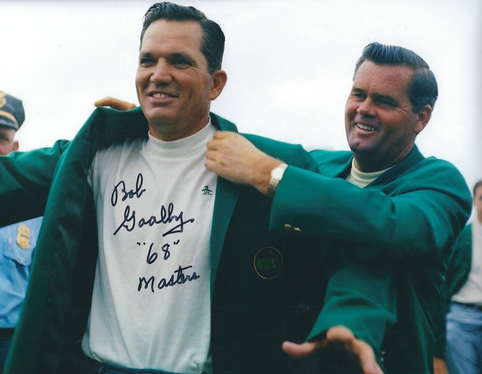 Signed 8x10 BOB GOALBY 1968 Masters Autographed Photo Poster painting - w/COA