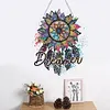 DIY Sunflower Dreamcatcher Diamond Painting Pendant （Single Sided)