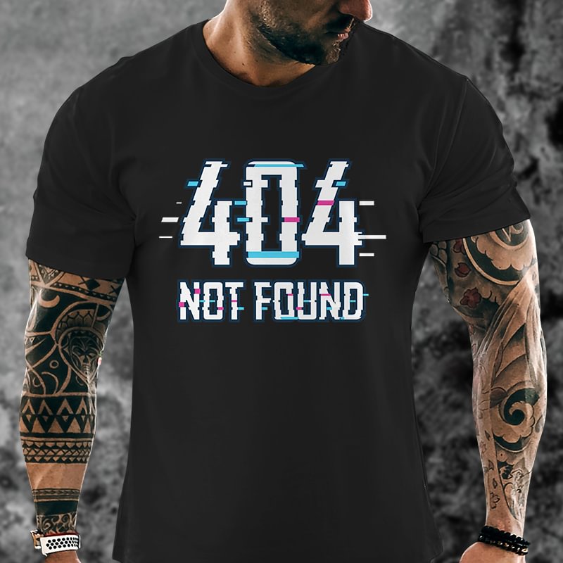Livereid 404 Not Found Printed T-shirt - Livereid