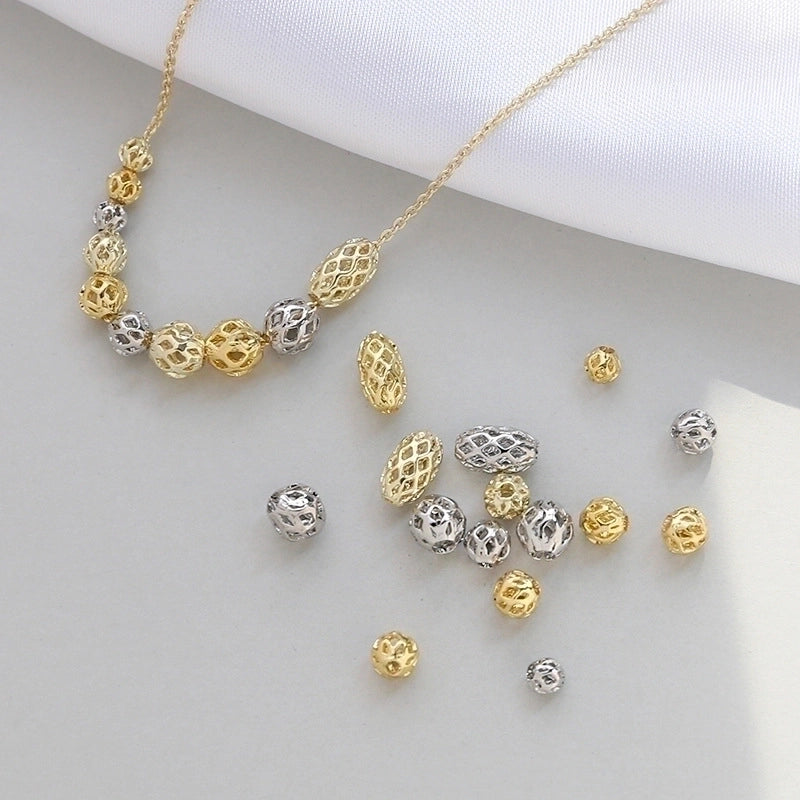 1 Piece Copper Solid Color Beads