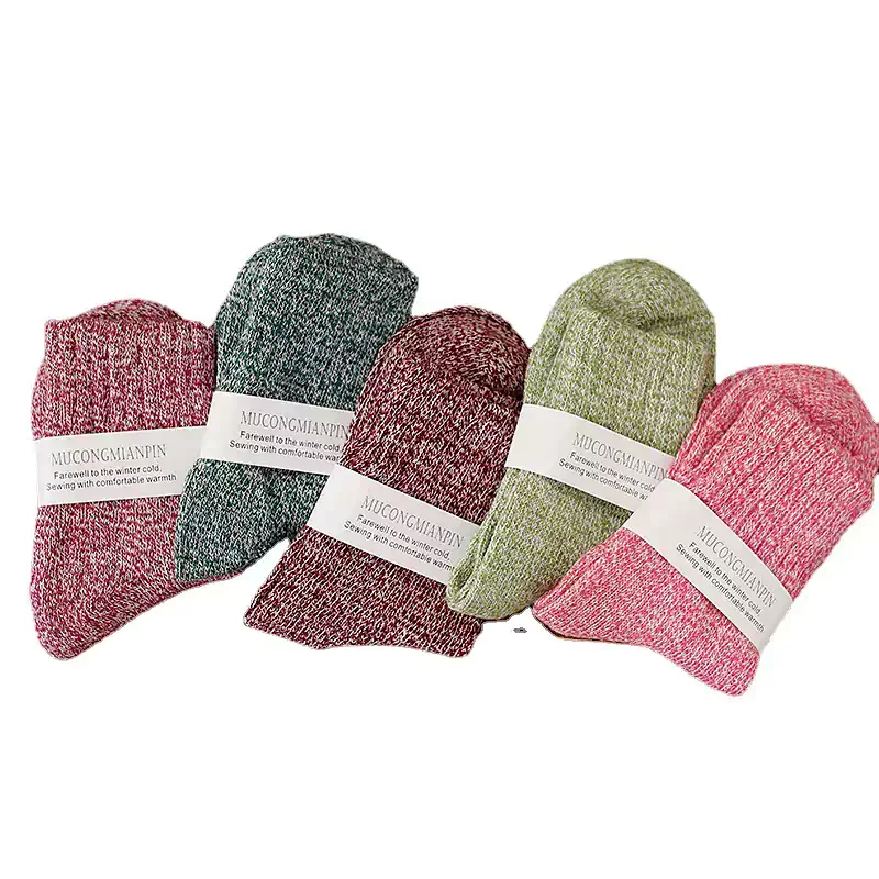 Letclo™ Solid Color Warm Women's Socks letclo Letclo