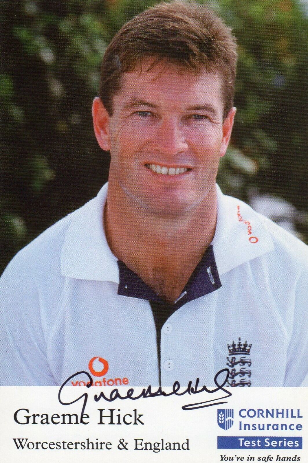 GRAEME HICK AUTOGRAPH, CRICKET, SPORT