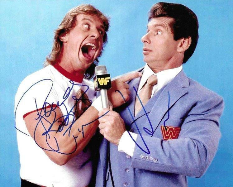 REPRINT - RODDY PIPER - VINCE MCMAHON Signed Autographed 8x10 Photo Poster painting RP Man Cave