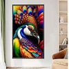 (40*70cm)Peacock - Round AB Drill Diamond Painting
