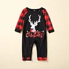 Family Christmas Printed Christmas Antlers Parent-child Pajamas